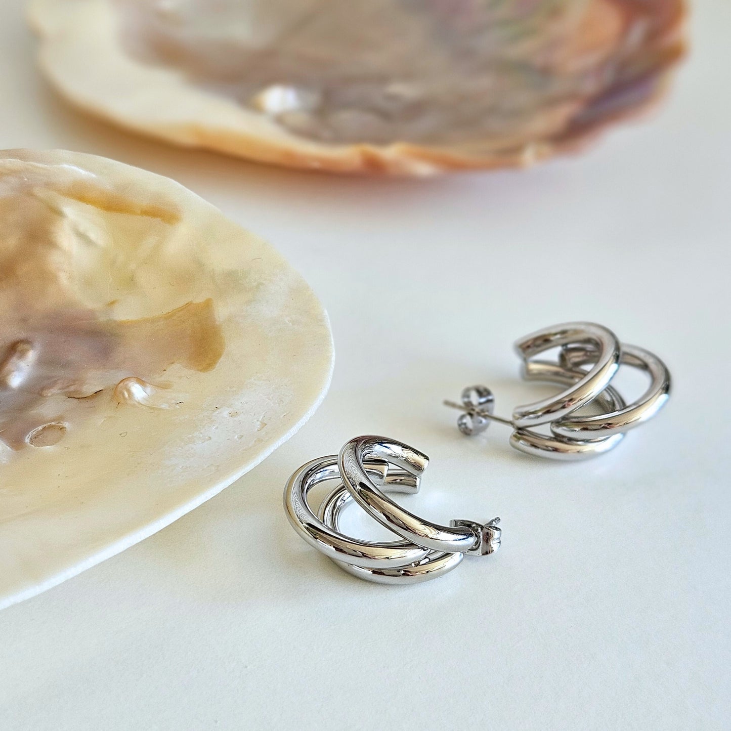 Kolczyki "NUVIA" silver