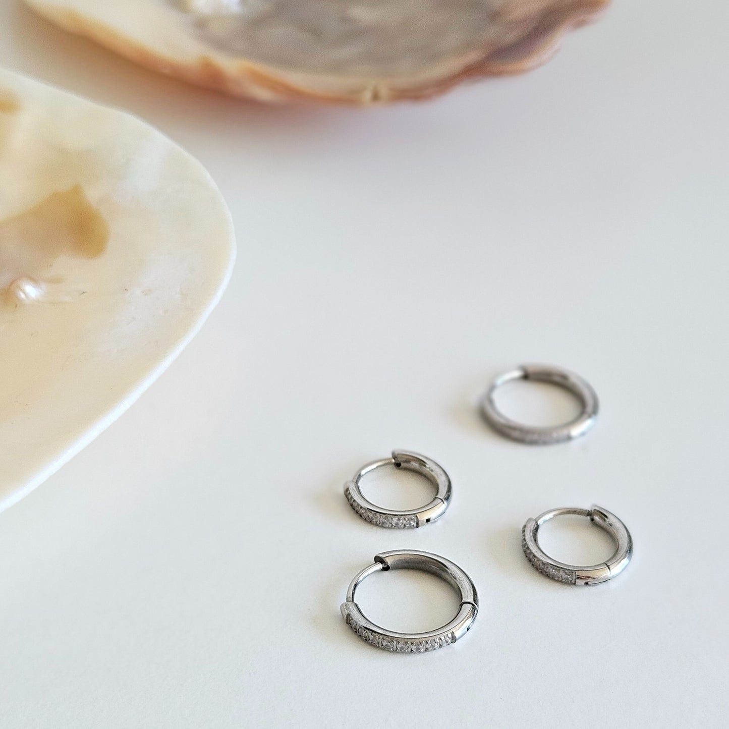 Kolczyki "LYRA MINI" silver