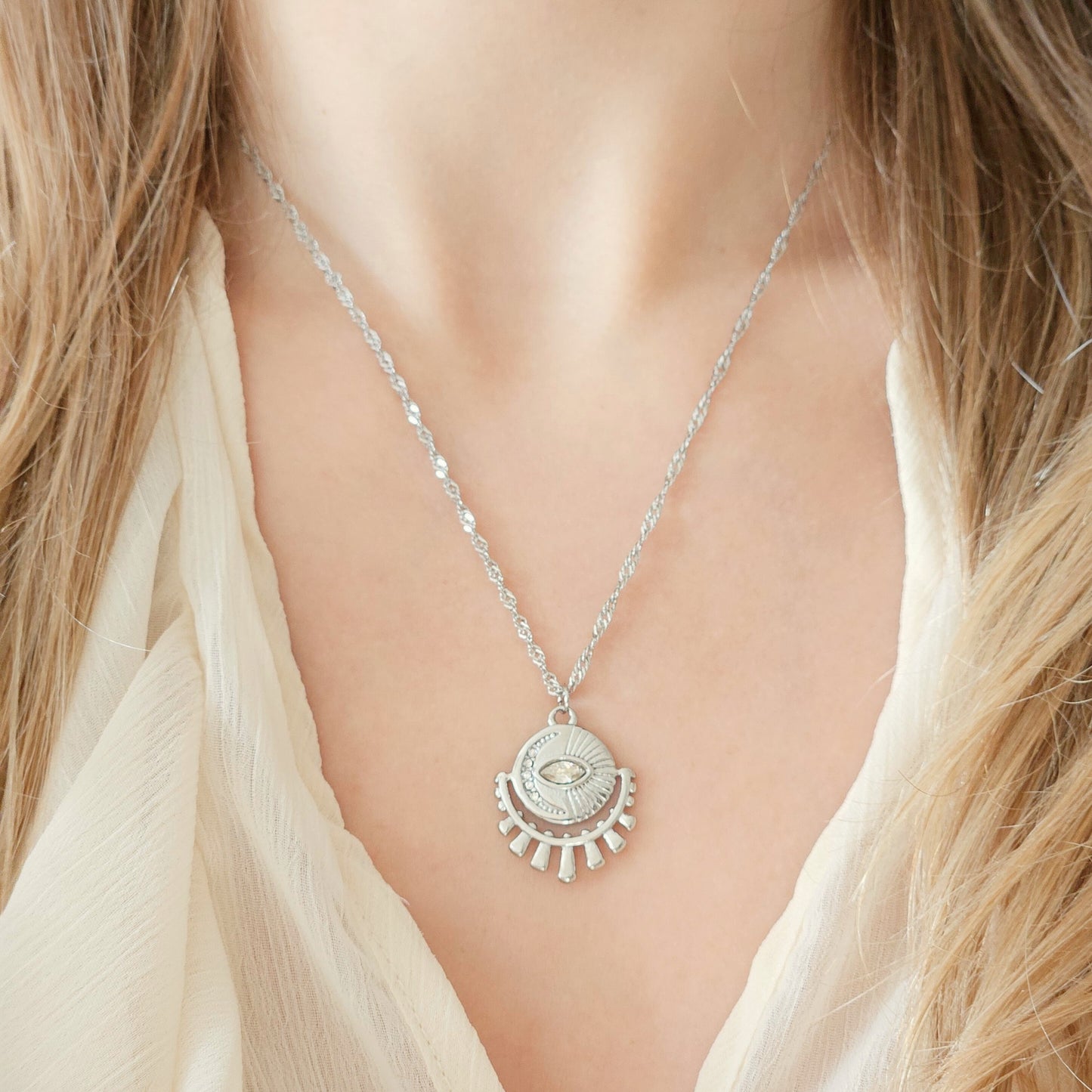 Naszyjnik "MISTIC EYE" silver