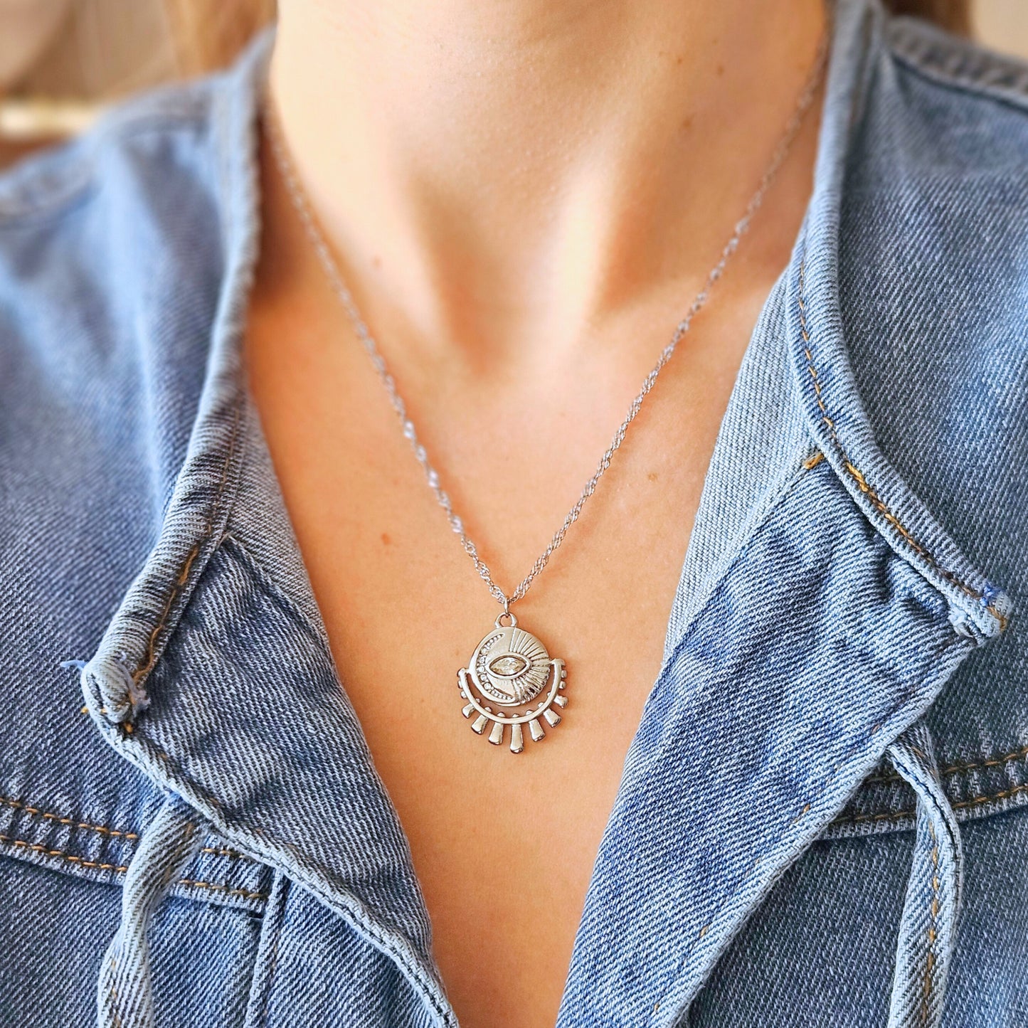 Naszyjnik MISTIC EYE silver