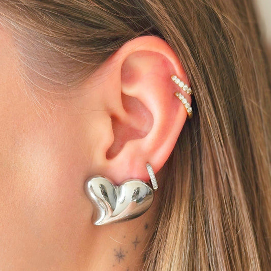 Kolczyki "HEART" silver