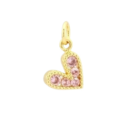 Charms SHINE HEART pink