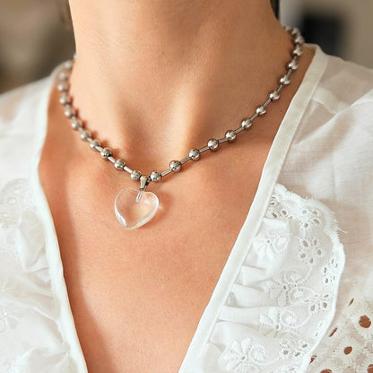 Naszyjnik "PURE HEART" silver
