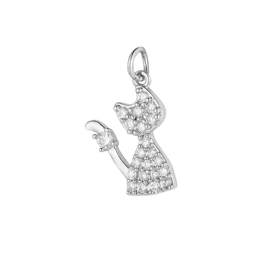 Charms "CAT" silver