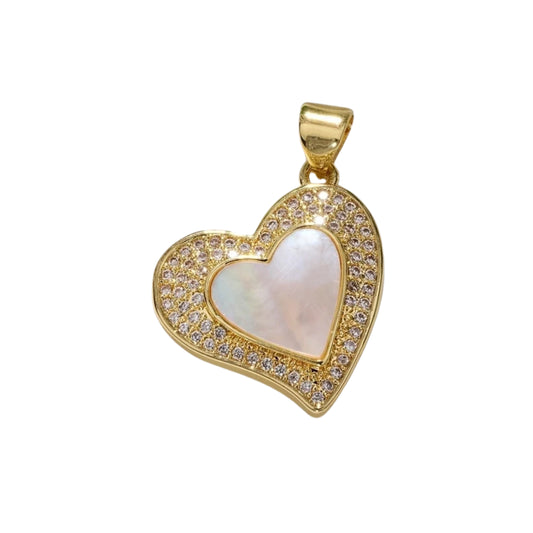 Charms "PEARL HEART"