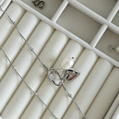 Charms "LARGE PEARL" silver