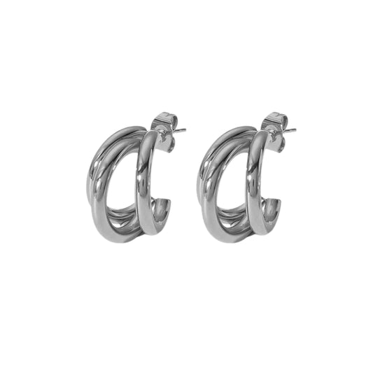 Kolczyki "NUVIA" silver