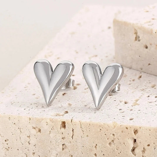 Kolczyki "MINI HEART" silver