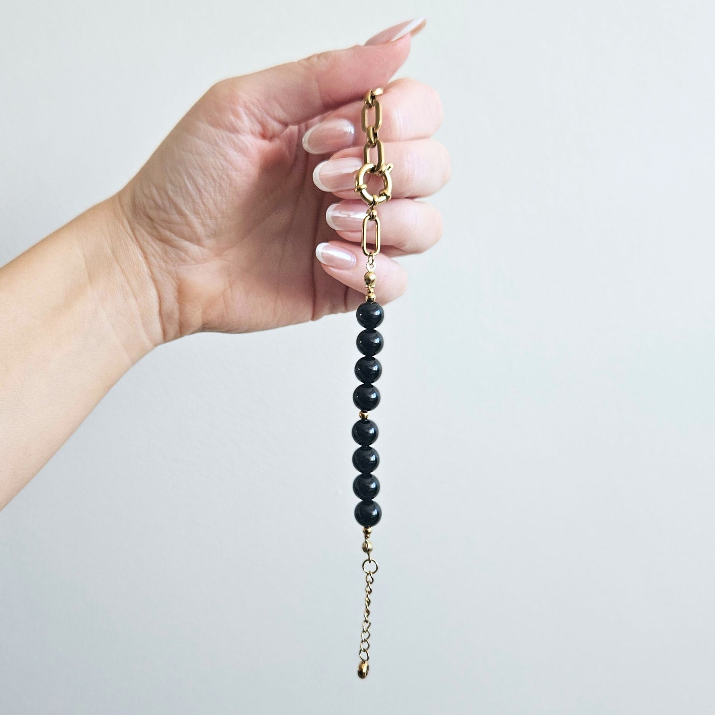 Bransoletka REVEN ZARA - agat czarny