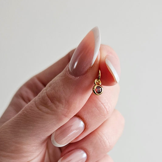 Charms BURGUNDY CRYSTAL