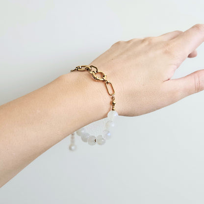 Bransoletka KALINDA DREAM - kamień księżycowy