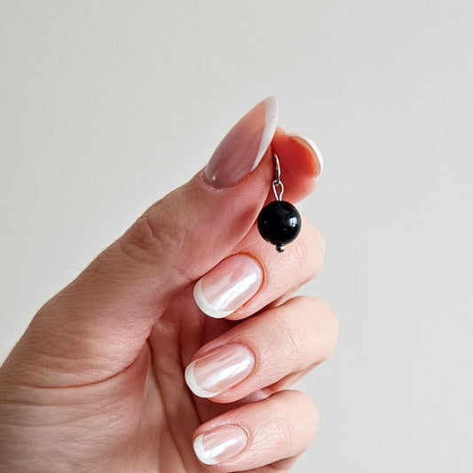 Charms STONE agat silver