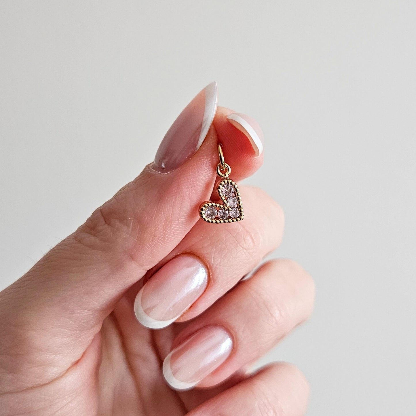 Charms SHINE HEART pink